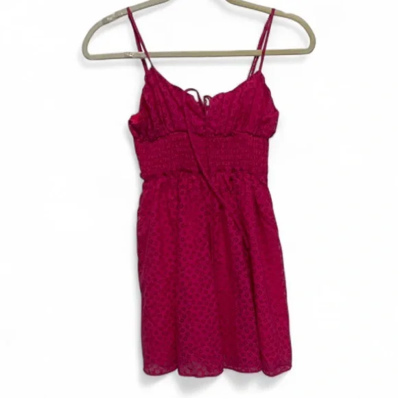 Urban Outfitters Pink Floral Milkmaid Mini Dress Size XS - Picture 3 of 12